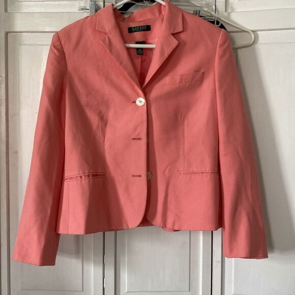 Ralph Lauren Silk Tailored Blazer - Size 10P - Picture 6 of 8